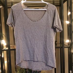 Gray Stripped Tee